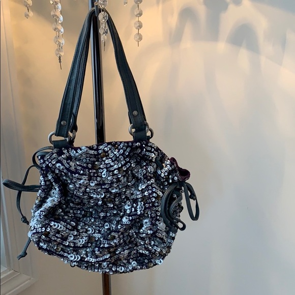 NWOT Anthropologie Jasper & Jeera Sequin Handbag - Picture 2 of 4